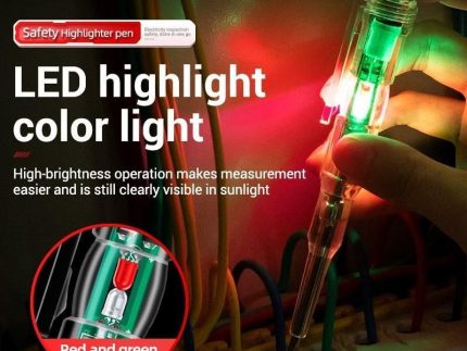 Intelligent LED Photometer Test Pen Voltage Detector Voltmeter 70-250V Electric Circuit Tester Screwdriver Indicator Tool For Safe Electrical Inspection