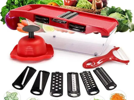 Multi‑Functional 10‑in‑1 Mandoline Slicer | Vegetable Cutter, Peeler, Chopper, Grater & Shredder