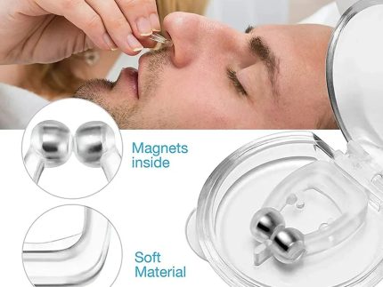 Silicone Magnet Nose Clip – Anti Snore Device for Sleeping, Best Quality, Pack of 4