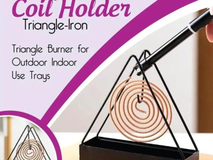 1 Pcs Simple Triangle-shaped Iron Mosquito Coil Holder Creative Hanging Or Standing Incense Burner