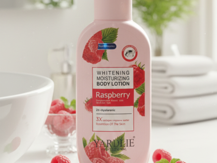 Yardlie Professional Raspberry Whitening & Moisturizing Body Lotion: Enhanced Hydration and Radiance Formula with Hyaluronic Acid and Collagen