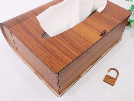 Plain Wooden Tissue Box Elegant Design Smooth Finish Easy Use Durable Construction For Home And Offices