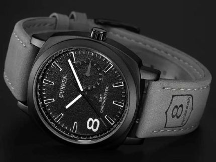 Men’s Aviator-Inspired Textured Dial Watch