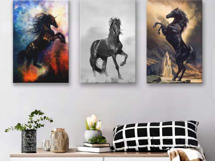 3Pcs Home Decor Photo Tiles Elegant Design Compact Build Perfect Choice For Home Office And Gift Use