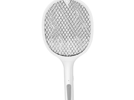 Rechargeable Mosquito Racket With Stand – Electric Insect Killer Bat For Indoor And Outdoor Use (Random Color)