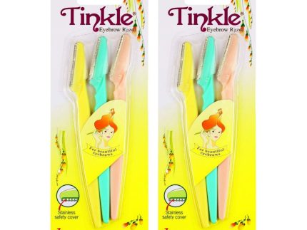 Pack of 3 Tinkle Eyebrow & Facial Hair Razor for Women