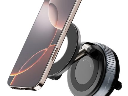 Magnetic 360° Magnetic Car Phone Holder With Strong Suction Base