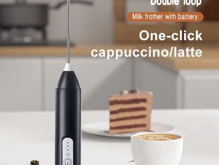 Electric Coffee & Egg Beater | USB Rechargeable | 2‑in‑1 Handheld Mixer | Adjustable Speed Frother & Milk Foamer