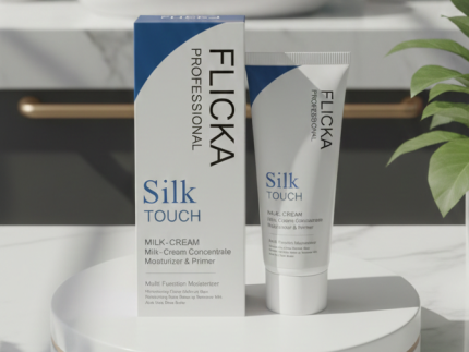 FLiCKA Silk Touch 3‑in‑1 Moisturizer & Primer | Hydrating, Lightweight, Long‑Lasting | Pore Minimizer |