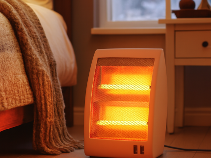 Electric Quartz 800W 2 Rod Electric Heater (HS-312)