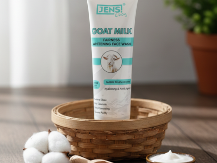 Jens Choy Goat Milk Fairness Whitening Face Wash Gentle Formula Brightening Effect Premium Quality – 100g