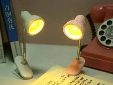 Mini Book Light with Clip – Portable LED Reading Lamp, Travel Bedroom Night Light, Eye Protection (Random Color)