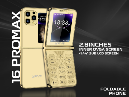 Gfive 16 Pro Max Dual SIM Feature Phone | 2.8” Display | 2000mAh Battery | PTA Approved